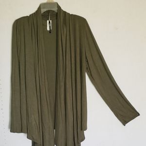 MOA OLIVE GREEN CARDIGAN